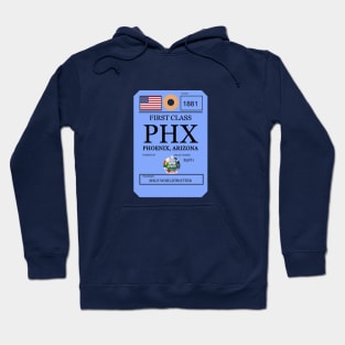 Phoenix airport strap tag Hoodie